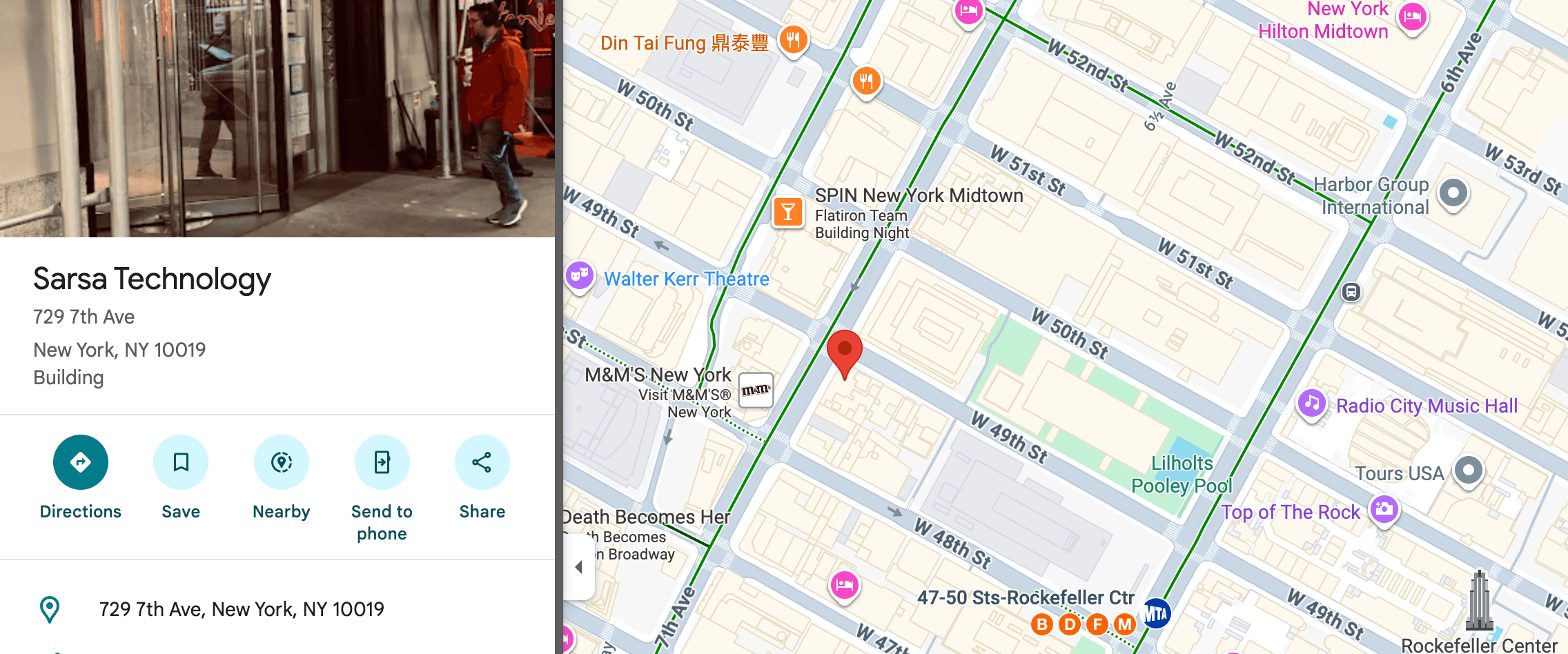 Sarsa Technology office location โ New York, NY