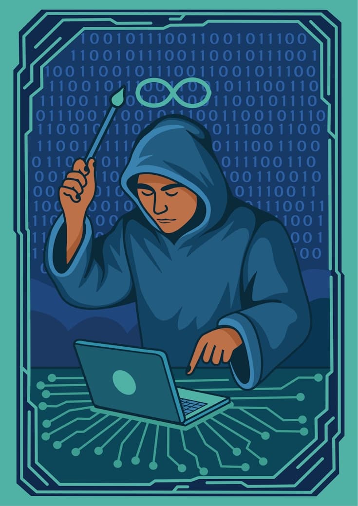 Vulnerability assessment and penetration testing illustration